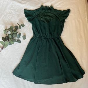 SHEIN dress dark green size S